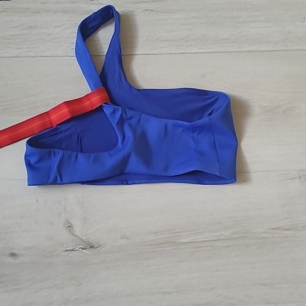 Left On Friday Offshore One Shoulder‎ Top Fist Place Blue Small New With Tags - Picture 5 of 7